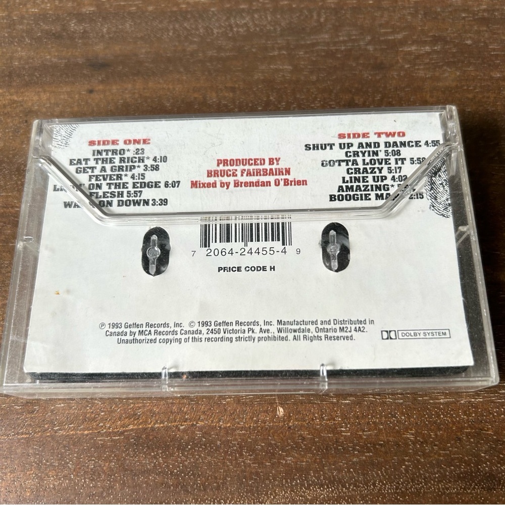 Aerosmith Cassette Tape Get A Grip - Picture 3 of 7